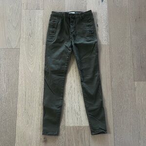 Olive Green Skinny Pants